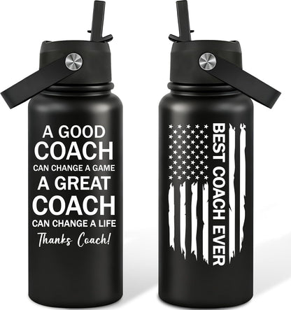 Coach Gifts for Men, Women - Coach Water Bottle 32 oz