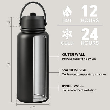 Coach Gifts for Men, Women - Coach Water Bottle 32 oz
