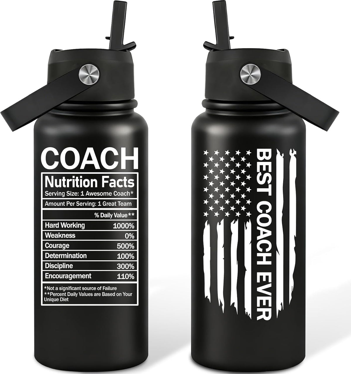 Coach Gifts for Men, Women - Coach Water Bottle 32 oz
