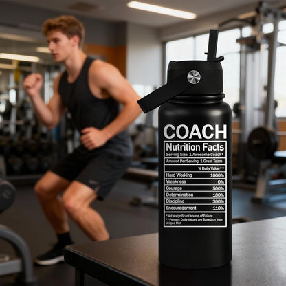 Coach Gifts for Men, Women - Coach Water Bottle 32 oz
