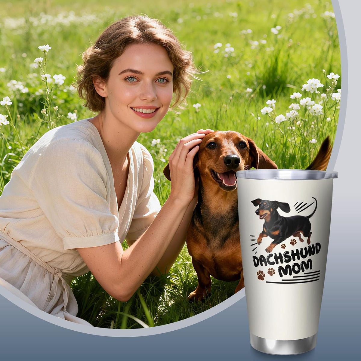 Shih Tzu Gifts for Women 20oz Tumbler, Gift for Shih Tzu Lovers | Lovely Shih Tzu Mom Mug Present, Heartfelt Gift for Female Shih Tzu Pet Owners