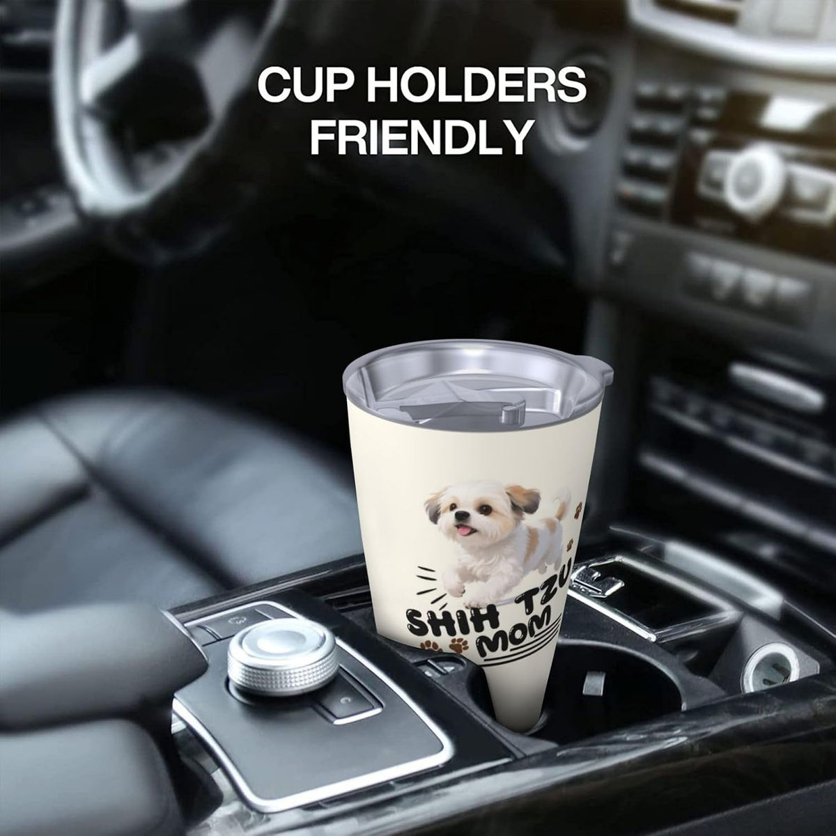 Shih Tzu Gifts for Women 20oz Tumbler, Gift for Shih Tzu Lovers | Lovely Shih Tzu Mom Mug Present, Heartfelt Gift for Female Shih Tzu Pet Owners