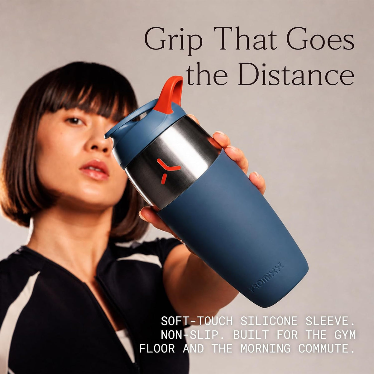 Pursuit Stainless Steel Shaker Bottle 26oz, Midnight Blue