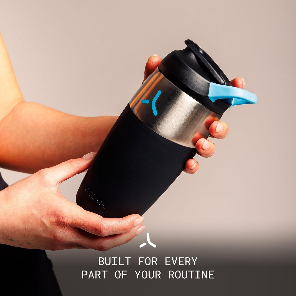Pursuit Stainless Steel Shaker Bottle 26oz, Midnight Blue