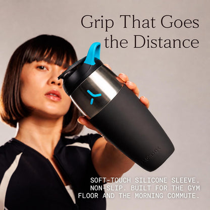 Pursuit Stainless Steel Shaker Bottle 26oz, Midnight Blue