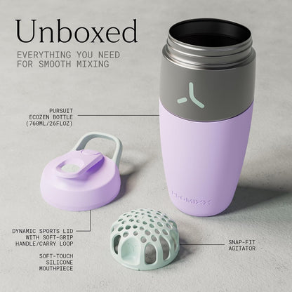Pursuit Stainless Steel Shaker Bottle 26oz, Midnight Blue