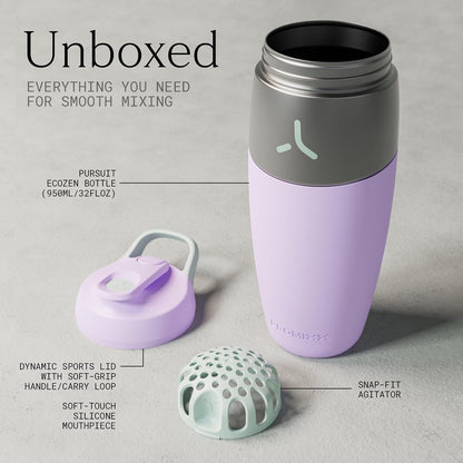 Pursuit Stainless Steel Shaker Bottle 26oz, Midnight Blue
