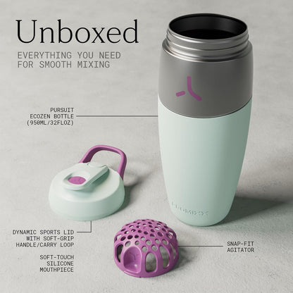 Pursuit Stainless Steel Shaker Bottle 26oz, Midnight Blue