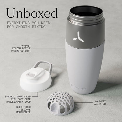 Pursuit Stainless Steel Shaker Bottle 26oz, Midnight Blue