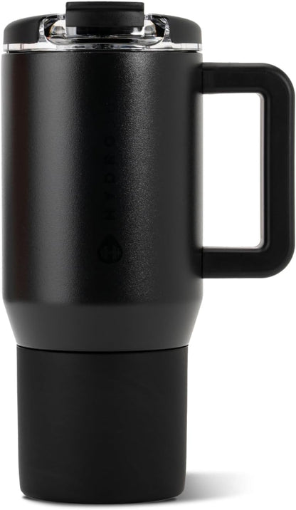 Coffee Traveler 20oz Ceramic-Lined Mug with Handle, Dusty Rose