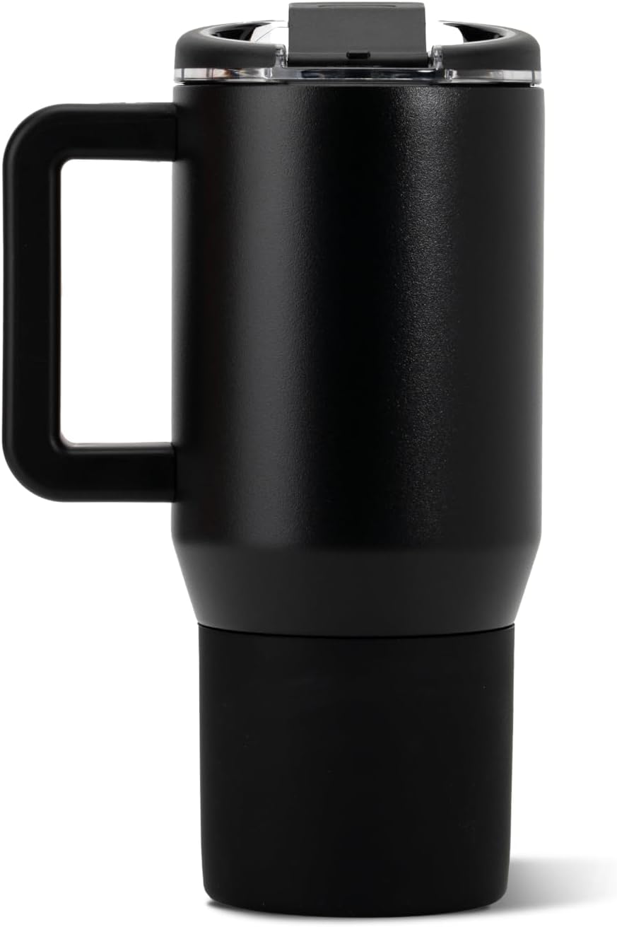 Coffee Traveler 20oz Ceramic-Lined Mug with Handle, Dusty Rose