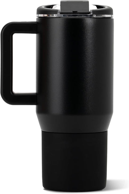 Coffee Traveler 20oz Ceramic-Lined Mug with Handle, Dusty Rose