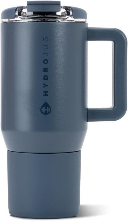 Coffee Traveler 20oz Ceramic-Lined Mug with Handle, Dusty Rose
