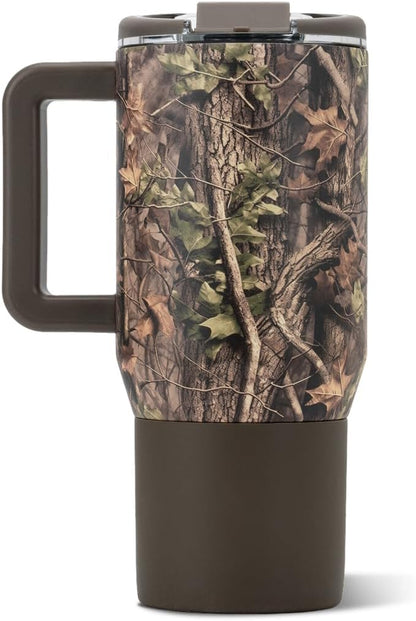 Coffee Traveler 20oz Ceramic-Lined Mug with Handle, Dusty Rose