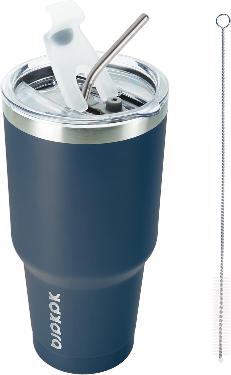 20 oz Coffee Tumbler with Lid & Straw, Insulated Stainless Steel Mug | Double Wall Vacuum, Keeps Hot/Cold, BPA Free, Leak Proof, Iced Coffee Cup Fit Car Holder, Travel & Beach, Lavender Green - Colors A