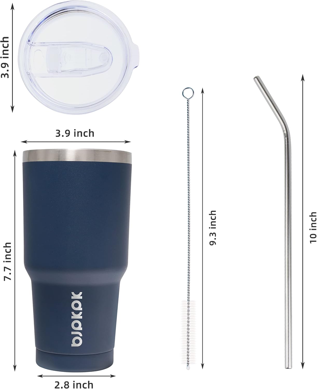 20 oz Coffee Tumbler with Lid & Straw, Insulated Stainless Steel Mug | Double Wall Vacuum, Keeps Hot/Cold, BPA Free, Leak Proof, Iced Coffee Cup Fit Car Holder, Travel & Beach, Lavender Green - Colors A