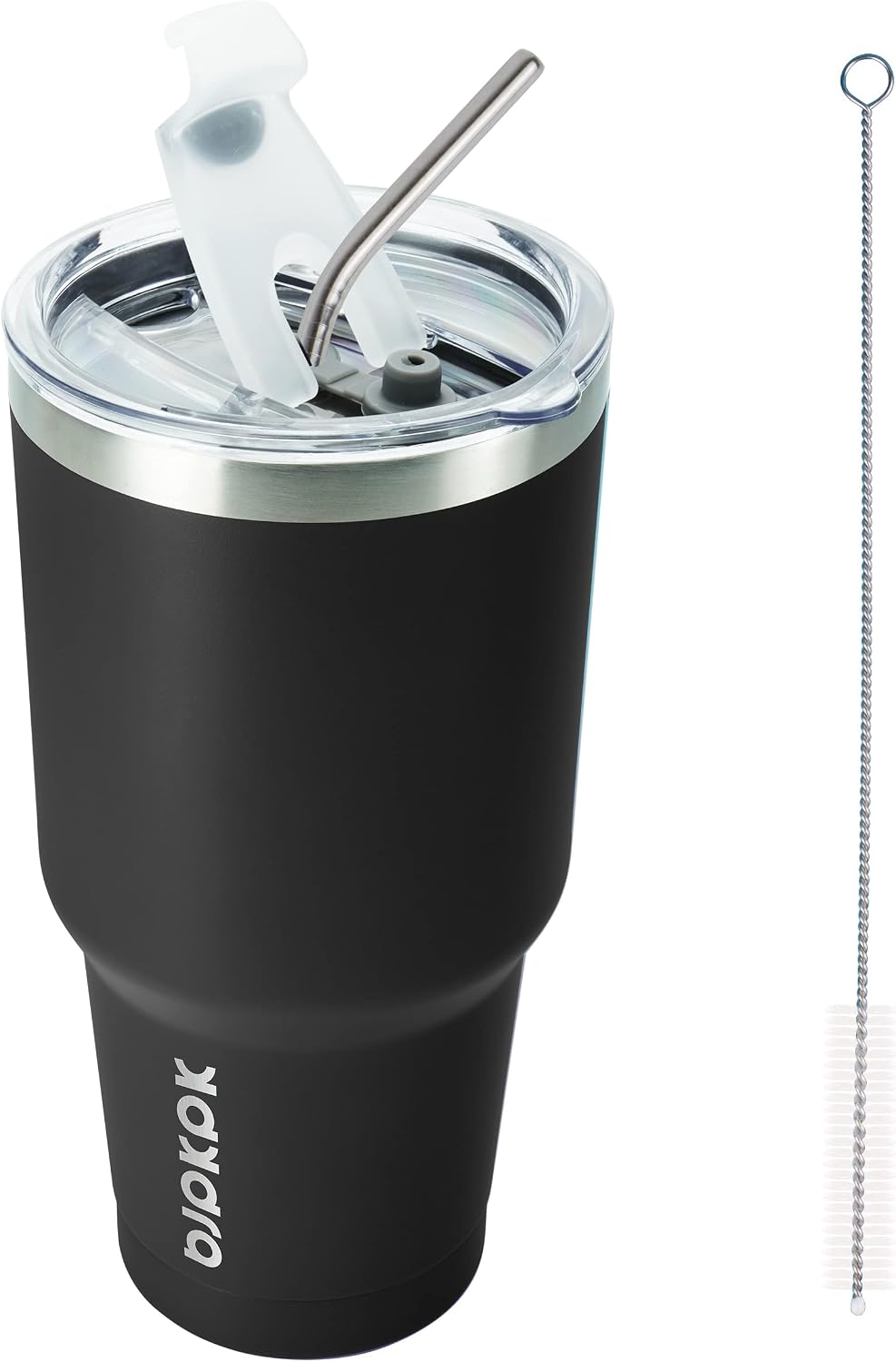 20 oz Coffee Tumbler with Lid & Straw, Insulated Stainless Steel Mug | Double Wall Vacuum, Keeps Hot/Cold, BPA Free, Leak Proof, Iced Coffee Cup Fit Car Holder, Travel & Beach, Lavender Green - Colors A