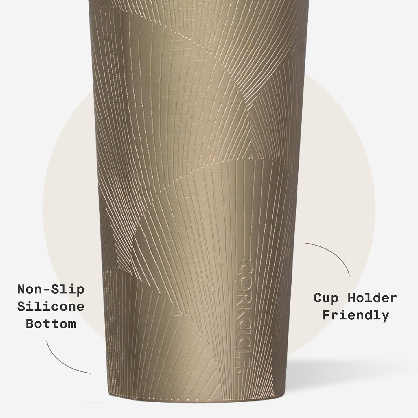 Cold Cup Insulated Tumbler - Stainless Steel Tumbler with Lid and Straw, Triple Insulated for Hot and Cold Drinks, Cupholder Friendly, BPA-Free - 24oz - Black Bows