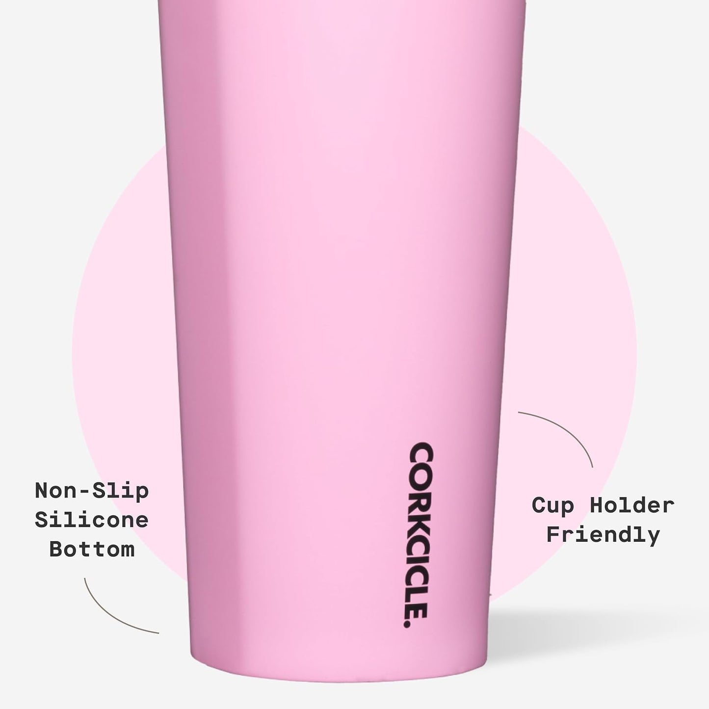 Cold Cup Insulated Tumbler - Stainless Steel Tumbler with Lid and Straw, Triple Insulated for Hot and Cold Drinks, Cupholder Friendly, BPA-Free - 24oz - Black Bows