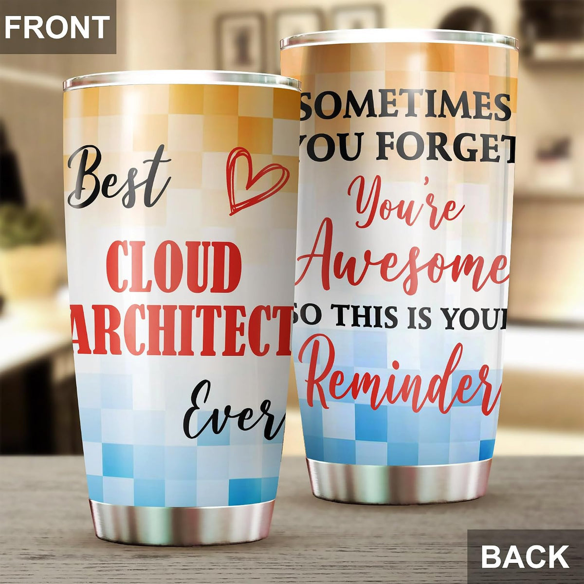 Best Caterer Ever Tumbler Stainless Steel 20oz, Office Gifts Women Men Work Friends Coworker, Driking Coffee Cup For Birthday Christmas - Colors O