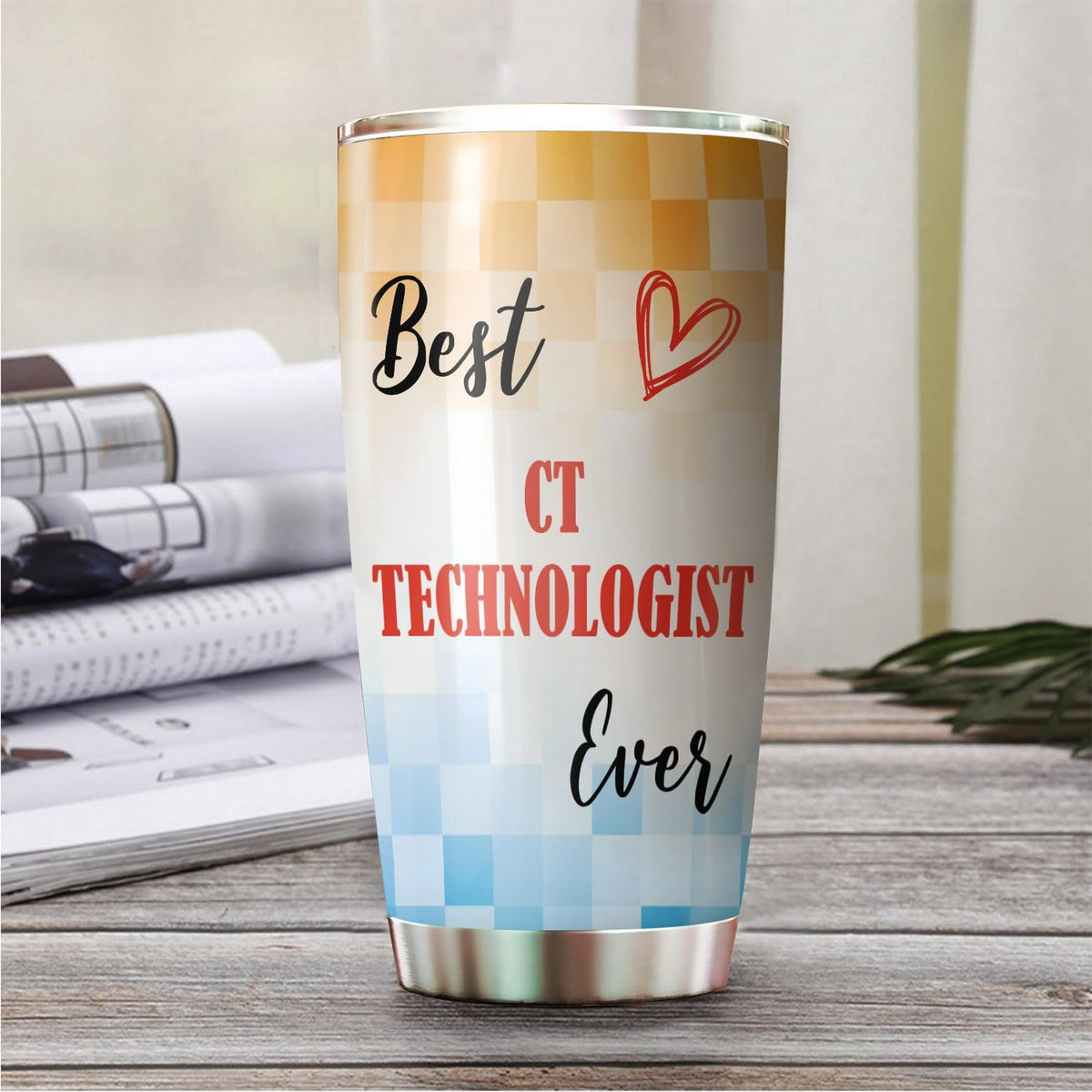 Best Caterer Ever Tumbler Stainless Steel 20oz, Office Gifts Women Men Work Friends Coworker, Driking Coffee Cup For Birthday Christmas - Colors O