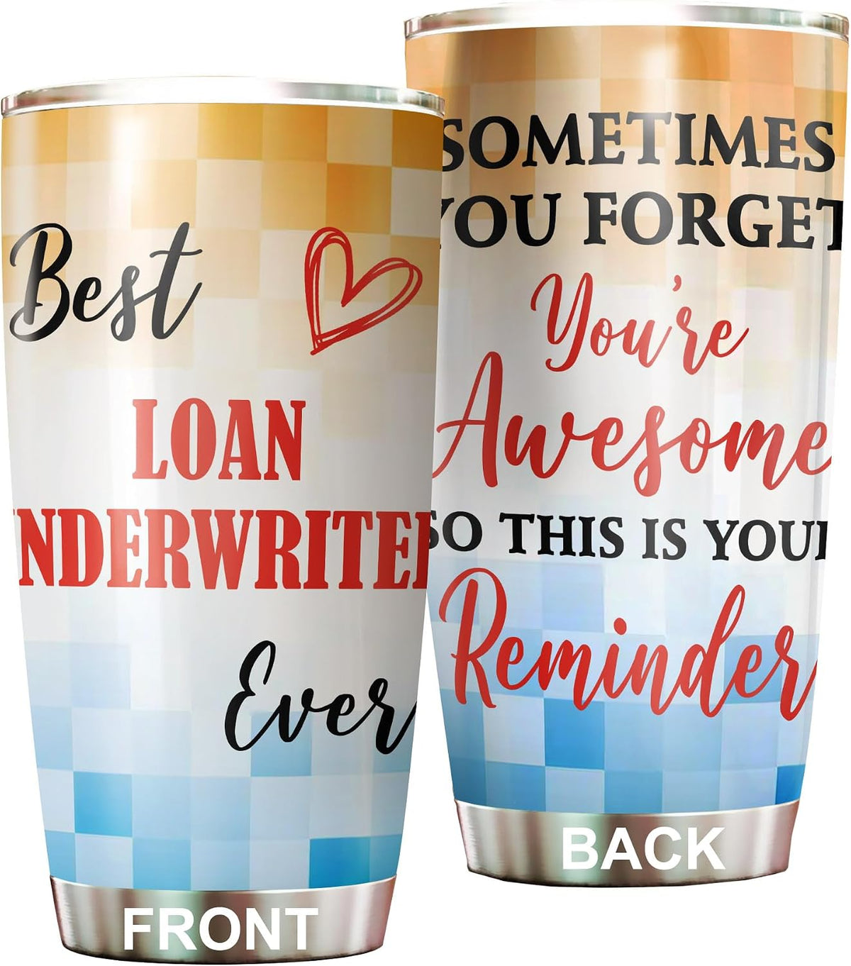Best Caterer Ever Tumbler Stainless Steel 20oz, Office Gifts Women Men Work Friends Coworker, Driking Coffee Cup For Birthday Christmas - Colors O