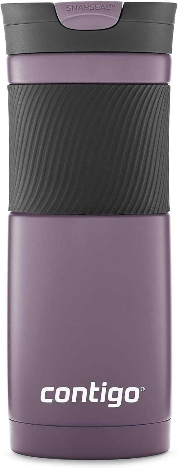 Byron Vacuum-Insulated Stainless Steel Travel Mug with Leak-Proof Lid & Superior 2.0 Stainless Steel Travel Mug with Handle and Leak-Proof Lid