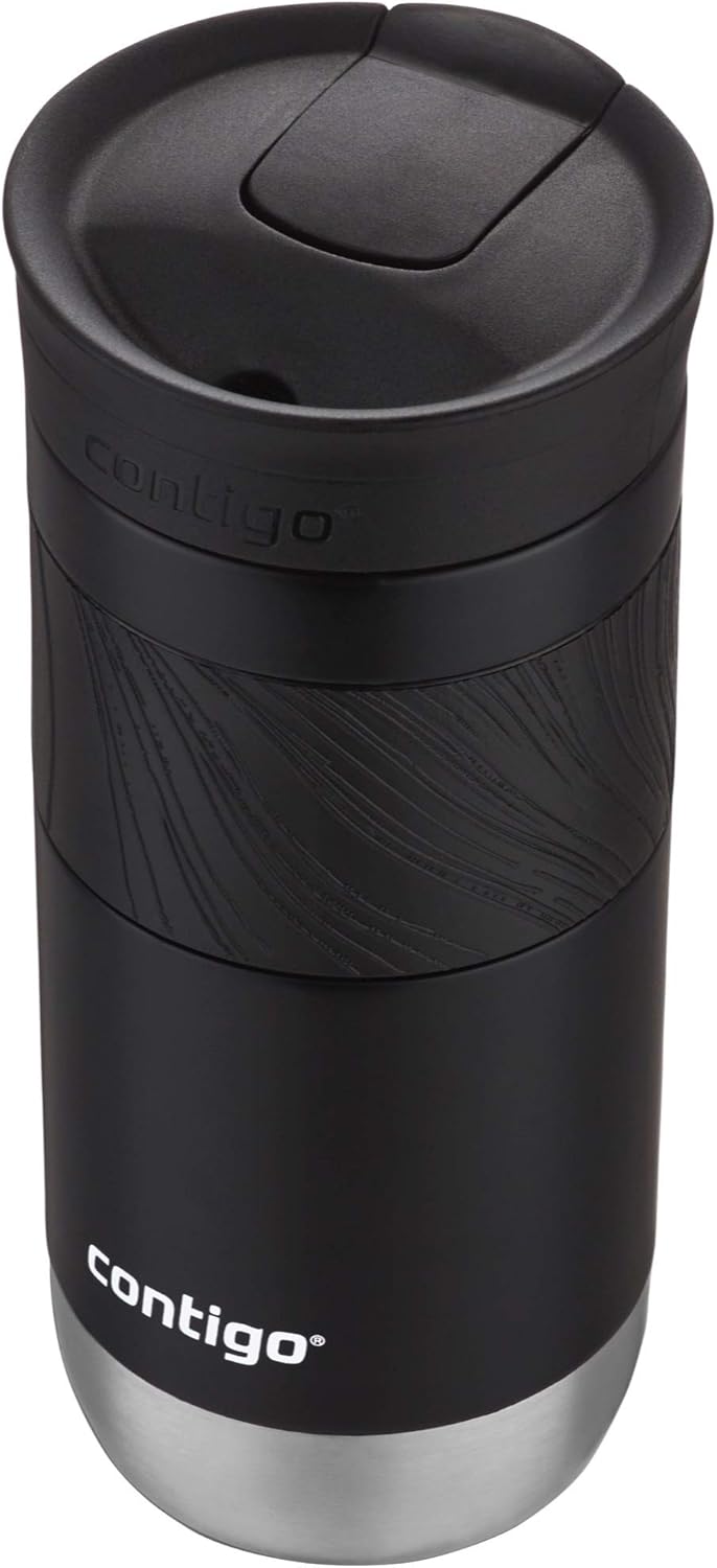 Byron Vacuum-Insulated Stainless Steel Travel Mug with Leak-Proof Lid & Superior 2.0 Stainless Steel Travel Mug with Handle and Leak-Proof Lid