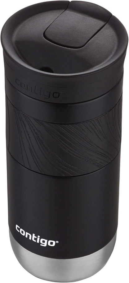 Byron Vacuum-Insulated Stainless Steel Travel Mug with Leak-Proof Lid & Superior 2.0 Stainless Steel Travel Mug with Handle and Leak-Proof Lid
