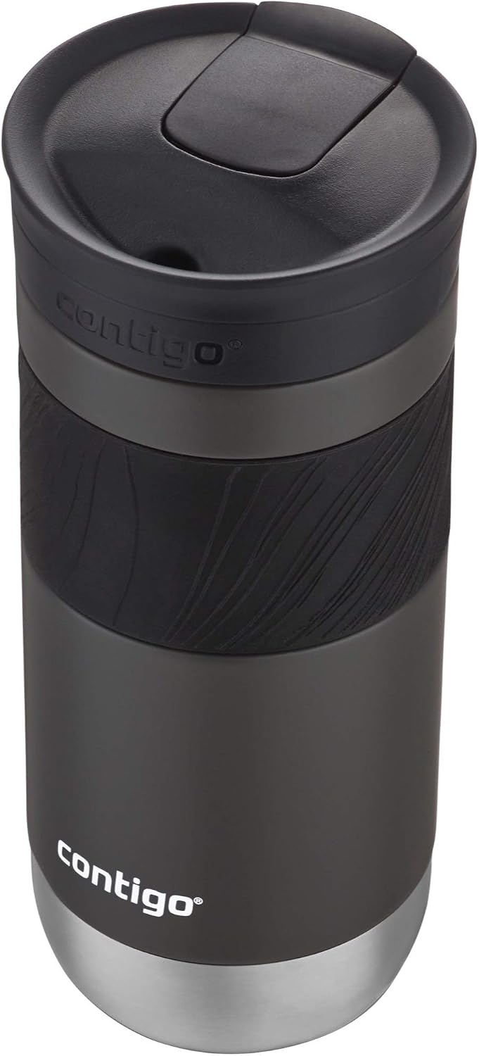 Byron Vacuum-Insulated Stainless Steel Travel Mug with Leak-Proof Lid & Superior 2.0 Stainless Steel Travel Mug with Handle and Leak-Proof Lid