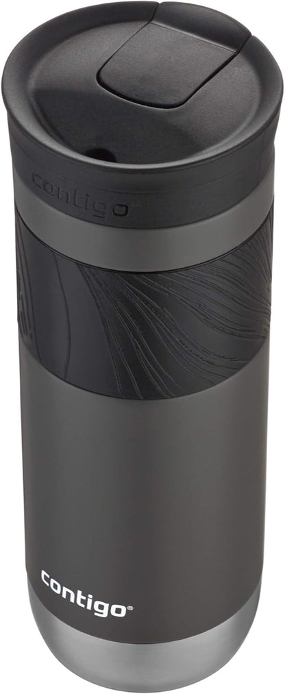 Byron Vacuum-Insulated Stainless Steel Travel Mug with Leak-Proof Lid & Superior 2.0 Stainless Steel Travel Mug with Handle and Leak-Proof Lid