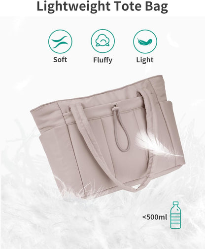 Work Tote for Women, 40oz Large Bottle Pocket, 15.6" Padded Device Compartment, Commute, Daily Use
