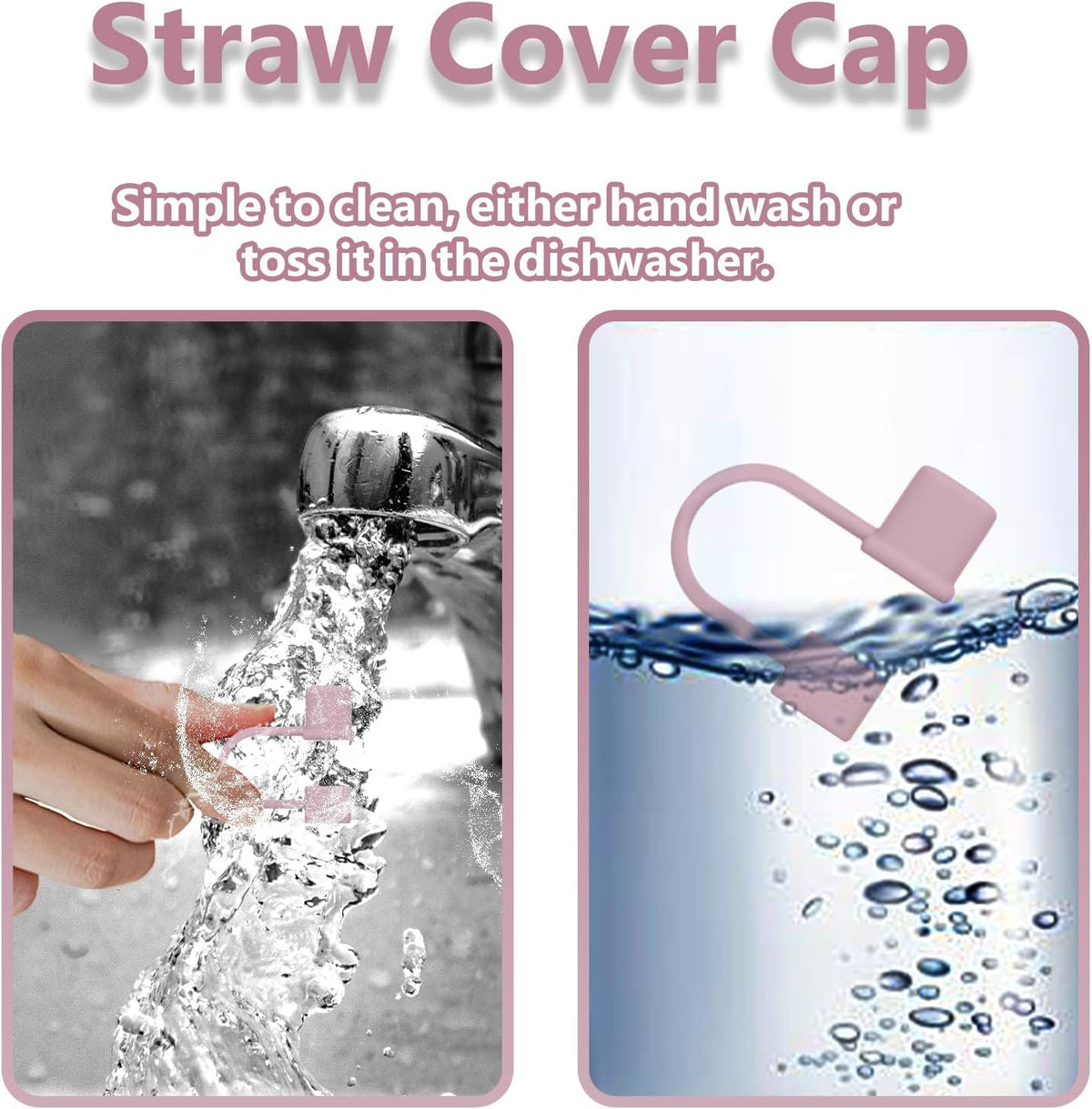 7Pcs Straw Cover Cap for Stanley 40&30oz Cup Straw Toppers -7 Color