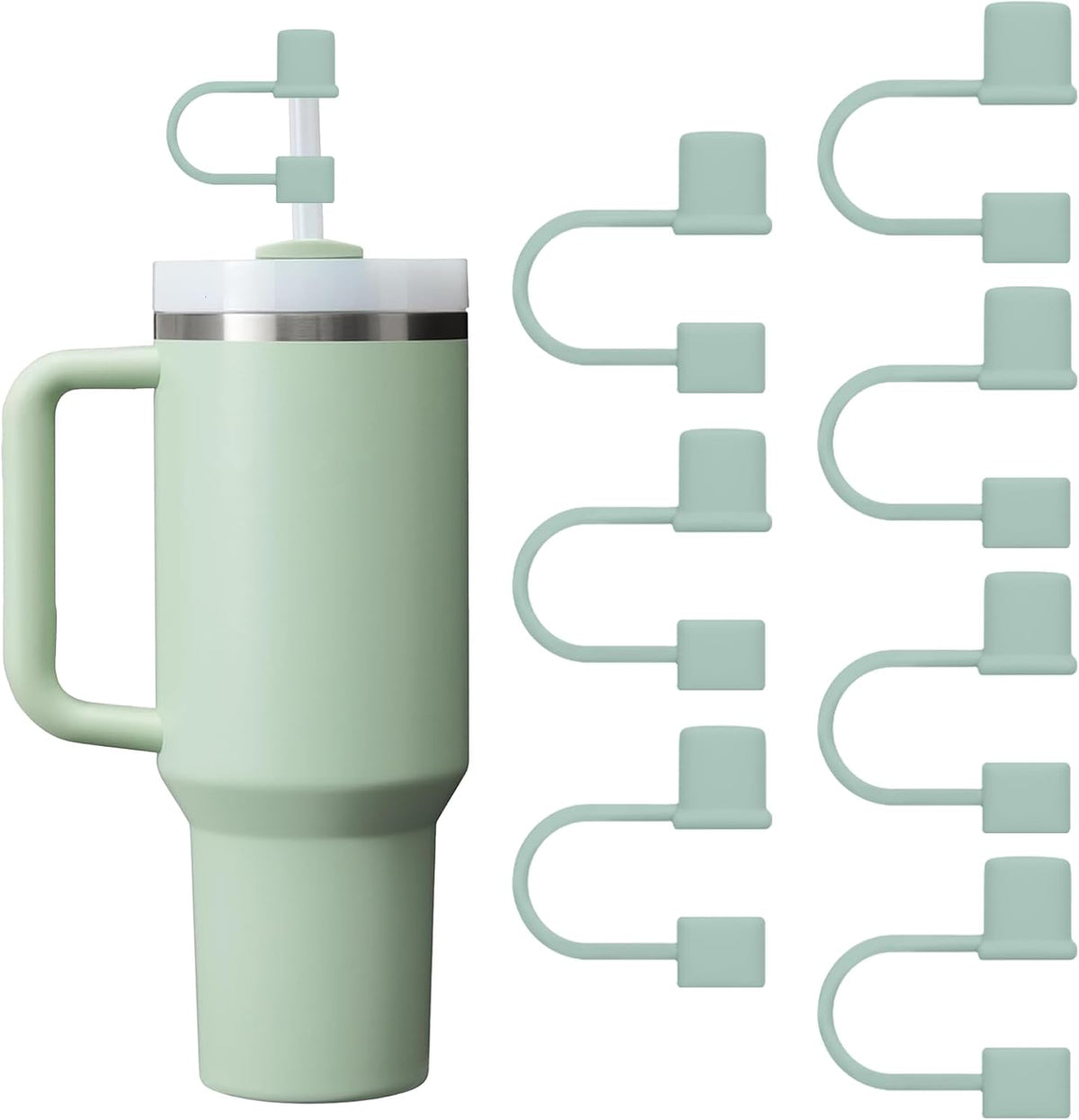 7Pcs Straw Cover Cap for Stanley 40&30oz Cup Straw Toppers -7 Color