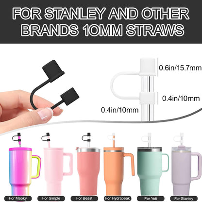 7Pcs Straw Cover Cap for Stanley 40&30oz Cup Straw Toppers -7 Color