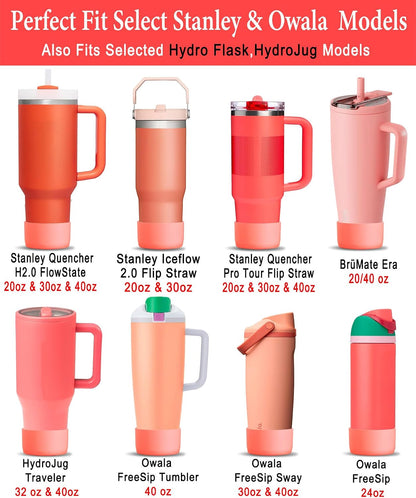 2-Pack Silicone Boots for Stanley, Owala & More, Fits Select Cups & Bottles