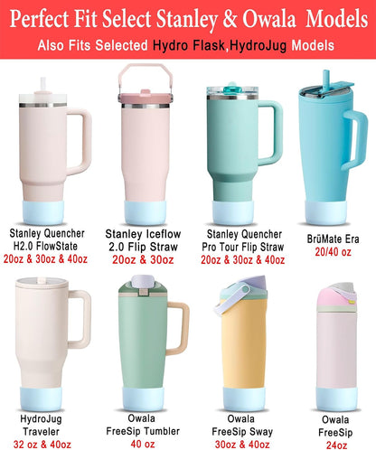 2-Pack Silicone Boots for Stanley, Owala & More, Fits Select Cups & Bottles