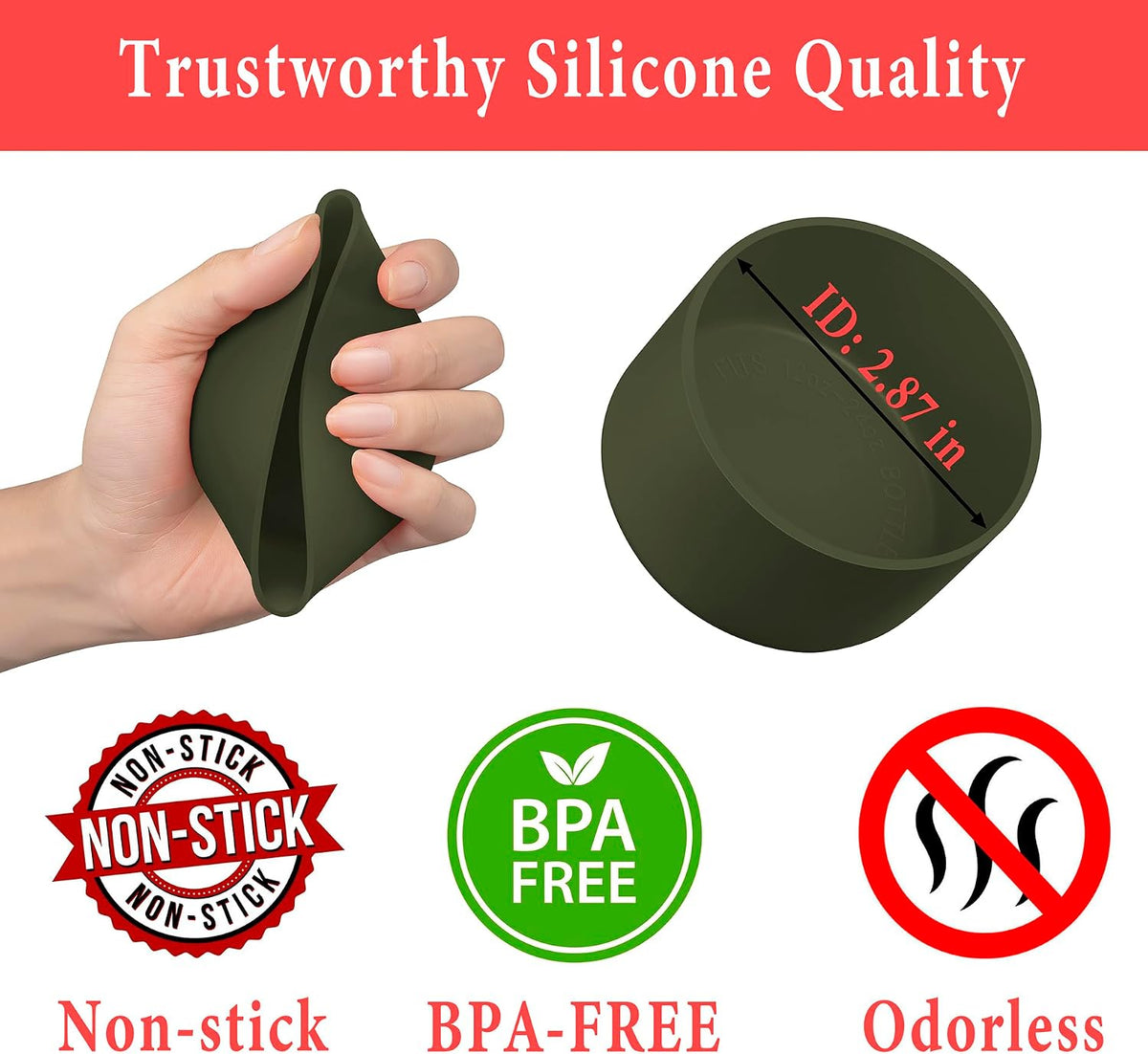 2-Pack Silicone Boots for Stanley, Owala & More, Fits Select Cups & Bottles
