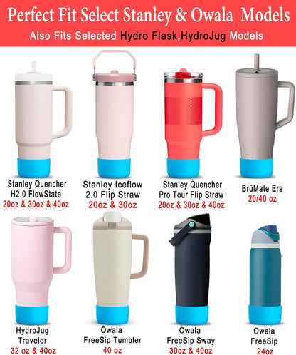 2-Pack Silicone Boots for Stanley, Owala & More, Fits Select Cups & Bottles