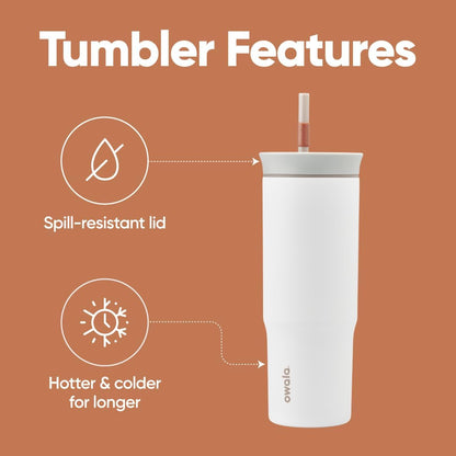 Tumbler Stainless Steel Water Bottle 24 oz Iced Tea