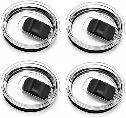 20 oz Tumbler Lids for Yeti, 20oz Magnetic Tumbler Lids, Spill Proof Replacement Slider Cup Lid for YETI 20oz Tumbler, 10oz & 24oz Mug and 10oz Lowball, BPA Free