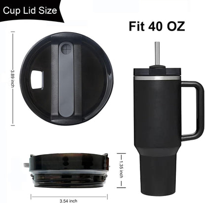 20 oz Tumbler Lids for Yeti, 20oz Magnetic Tumbler Lids, Spill Proof Replacement Slider Cup Lid for YETI 20oz Tumbler, 10oz & 24oz Mug and 10oz Lowball, BPA Free