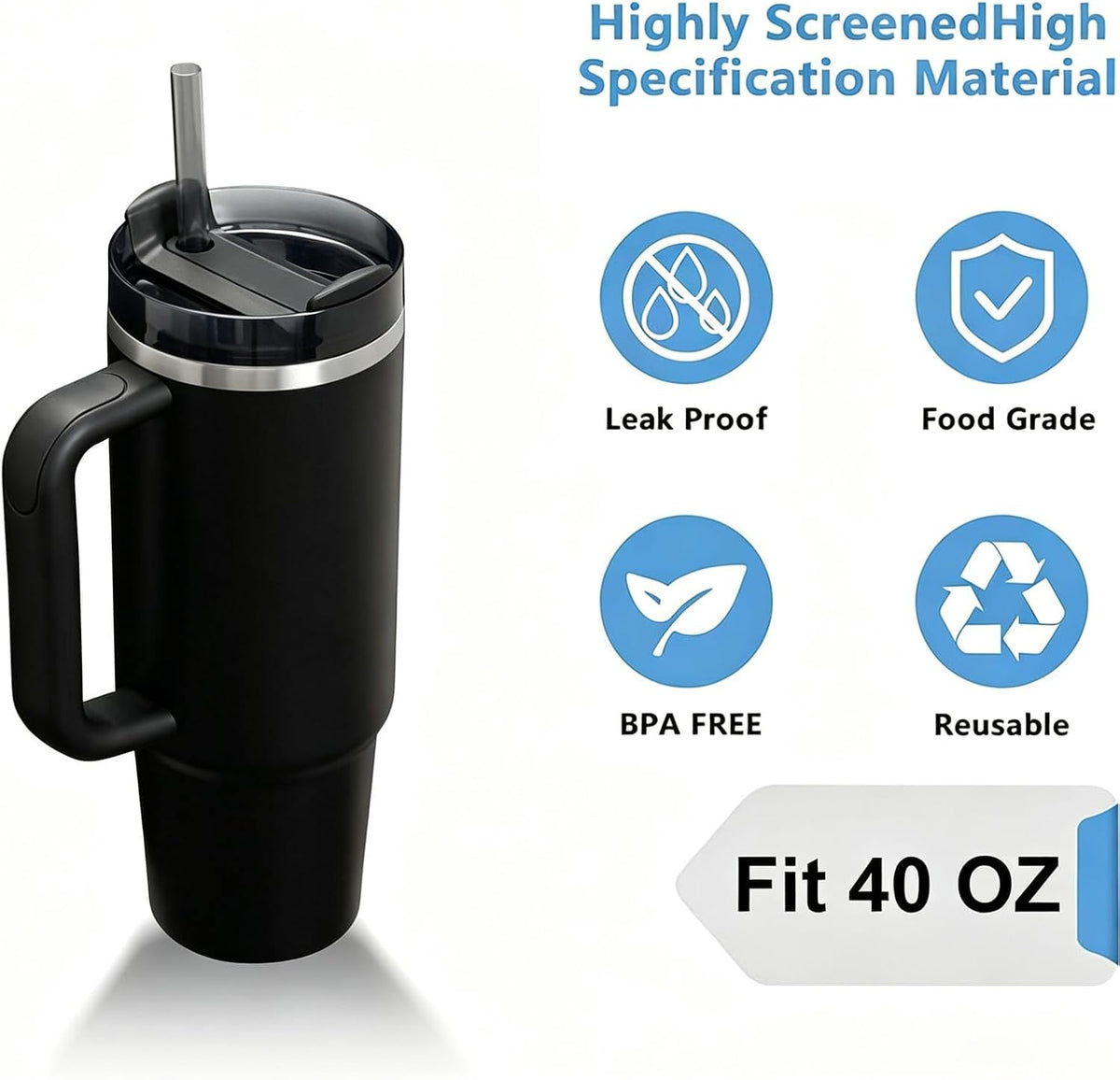 20 oz Tumbler Lids for Yeti, 20oz Magnetic Tumbler Lids, Spill Proof Replacement Slider Cup Lid for YETI 20oz Tumbler, 10oz & 24oz Mug and 10oz Lowball, BPA Free
