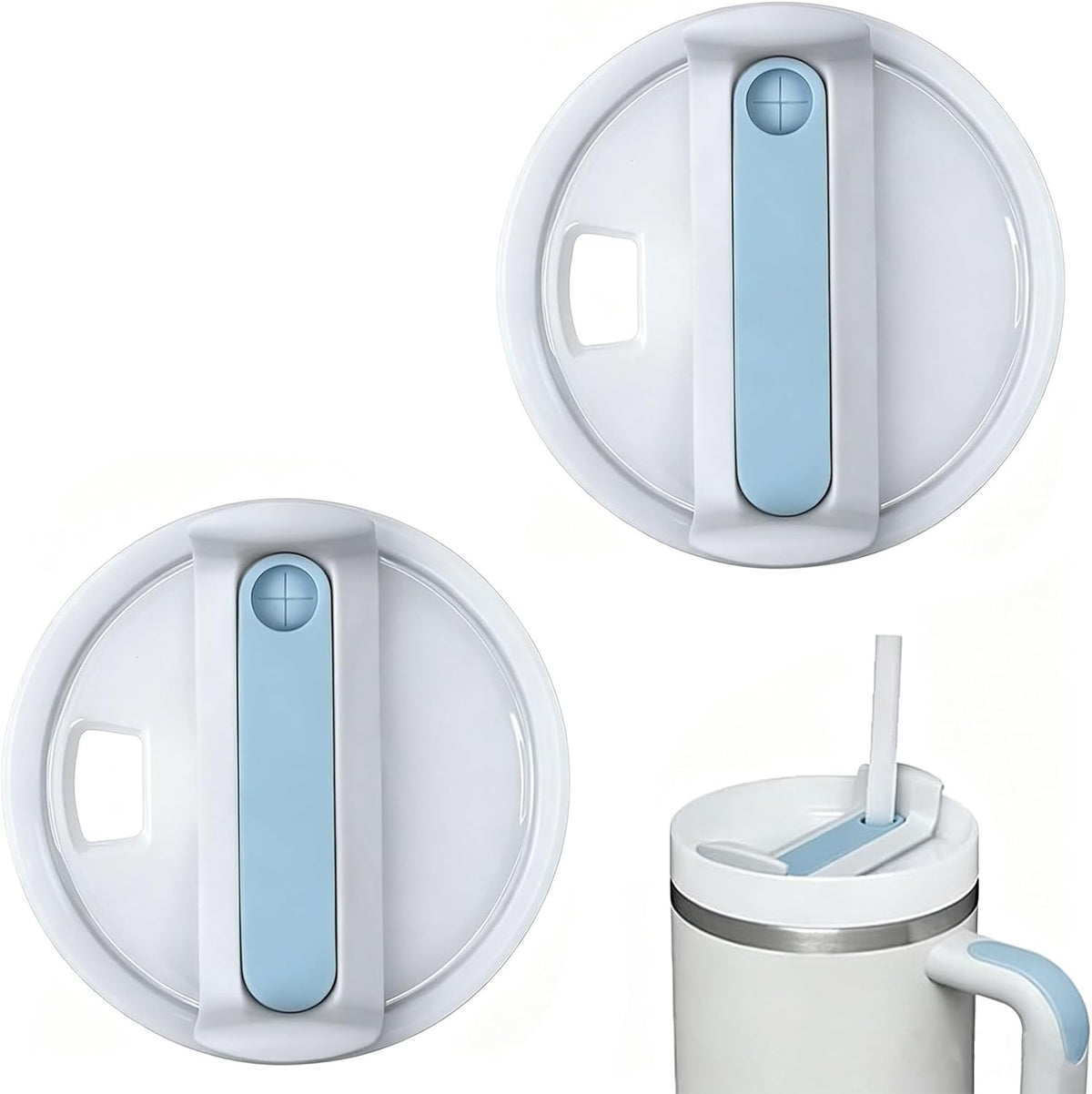 20 oz Tumbler Lids for Yeti, 20oz Magnetic Tumbler Lids, Spill Proof Replacement Slider Cup Lid for YETI 20oz Tumbler, 10oz & 24oz Mug and 10oz Lowball, BPA Free
