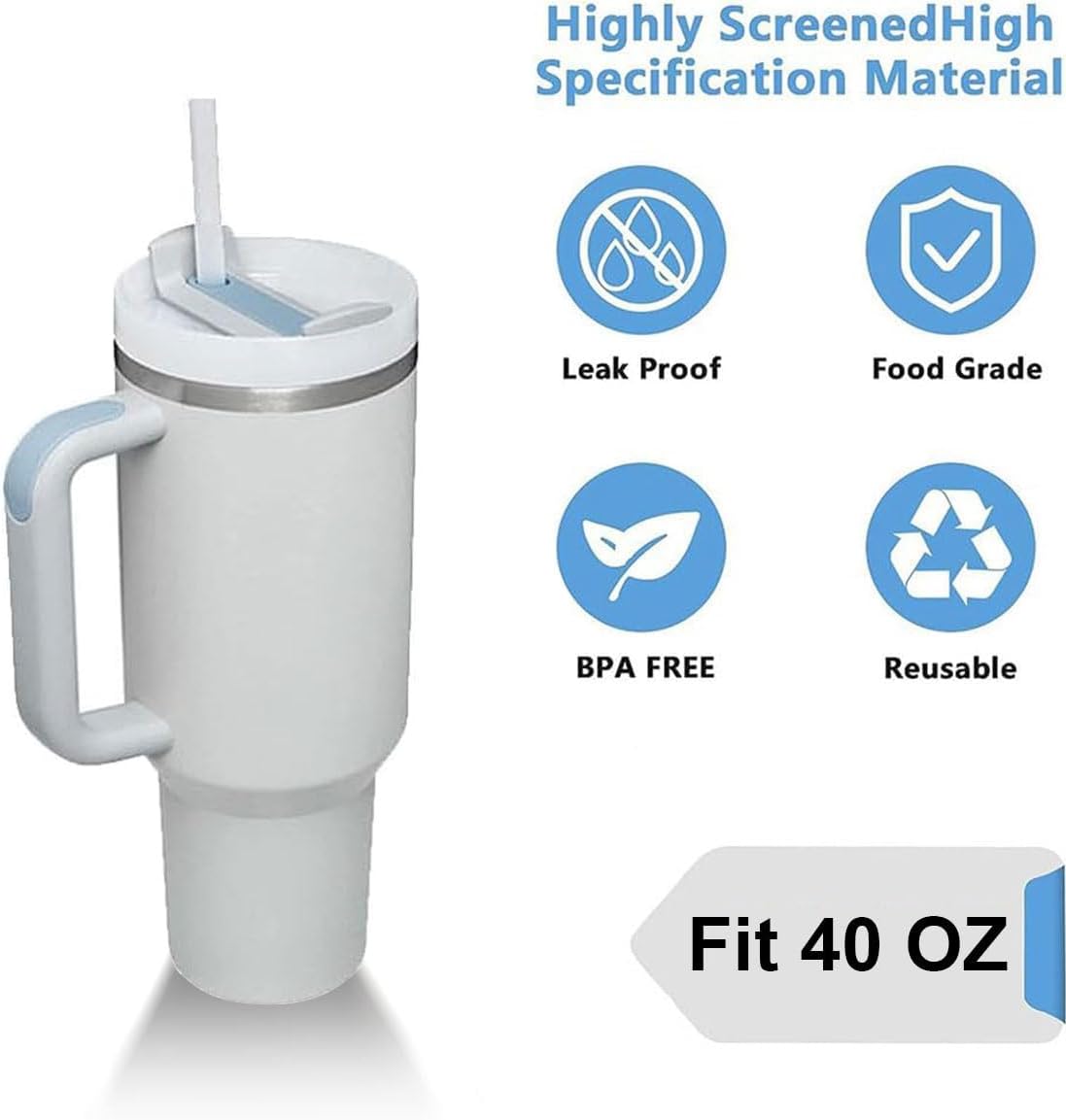20 oz Tumbler Lids for Yeti, 20oz Magnetic Tumbler Lids, Spill Proof Replacement Slider Cup Lid for YETI 20oz Tumbler, 10oz & 24oz Mug and 10oz Lowball, BPA Free
