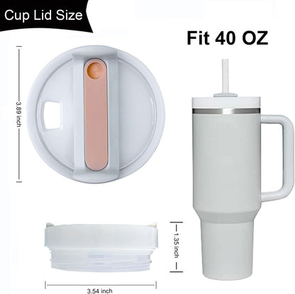 20 oz Tumbler Lids for Yeti, 20oz Magnetic Tumbler Lids, Spill Proof Replacement Slider Cup Lid for YETI 20oz Tumbler, 10oz & 24oz Mug and 10oz Lowball, BPA Free