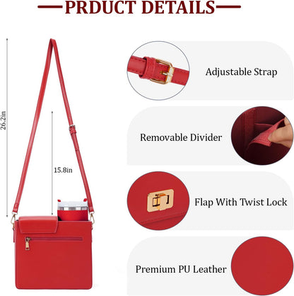 Stanley Purse Cup Holder Bag Crossbody Water Bottle Purse for 40oz Tumbler