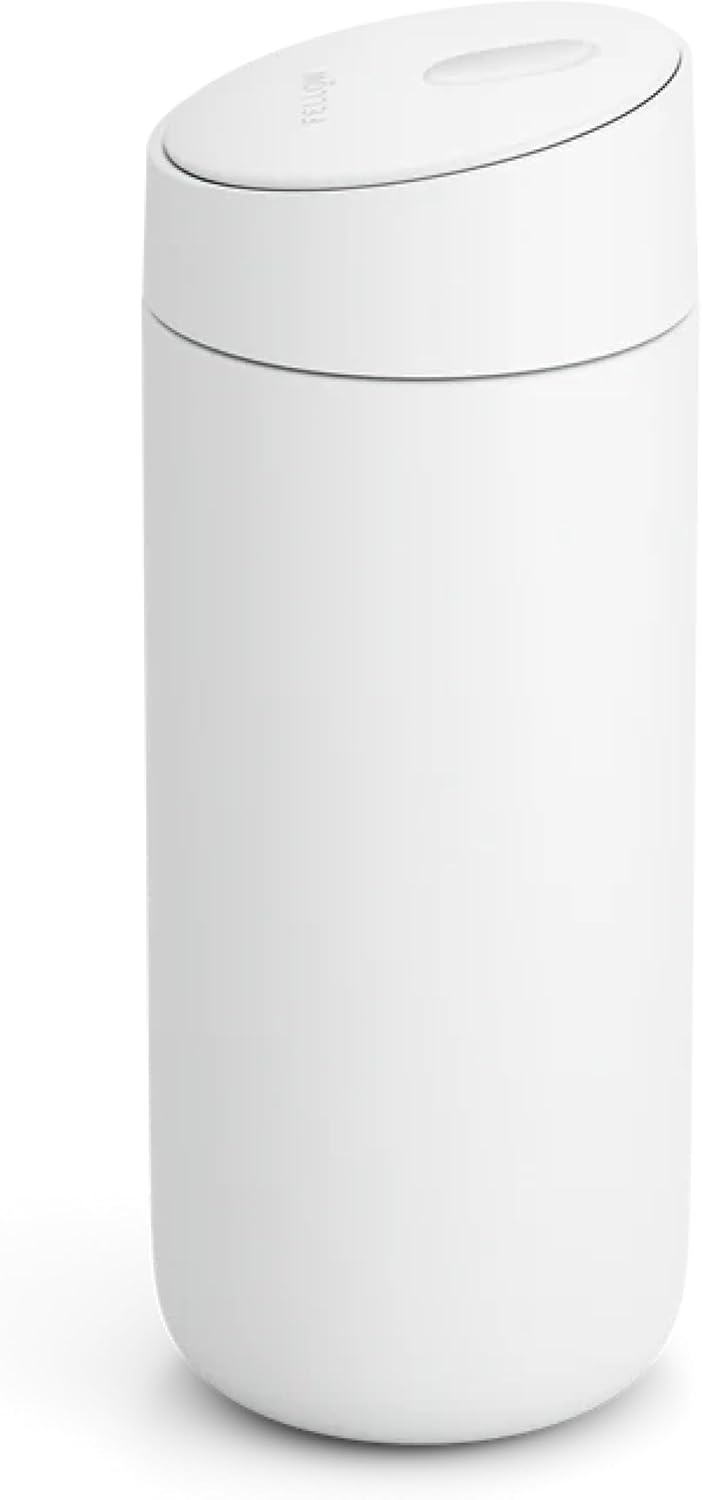 Carter Slide 16 oz Ceramic Lined Travel Coffee Mug, Stone Blue | Vacuum Insulated Stainless Steel Tumbler, Hot 6h Cold 6h, Dishwasher Safe, Reusable Coffee Cup, Slide Lid, Stone Blue
