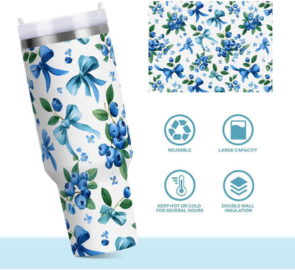 Monkey Face Banana 30 oz Tumbler with Handle and Straw Lid, Insulated Stainless Steel Water Bottle Portable Travel Coffee Tea Mug Cup - Colors B