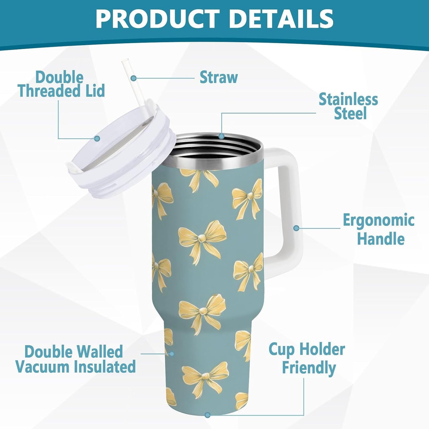 Monkey Face Banana 30 oz Tumbler with Handle and Straw Lid, Insulated Stainless Steel Water Bottle Portable Travel Coffee Tea Mug Cup - Colors B
